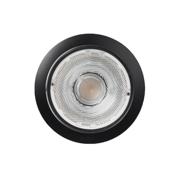 In-lite BIG FLUX – brede grondspot voor hoge bomen en gevels, in drie ringkleuren