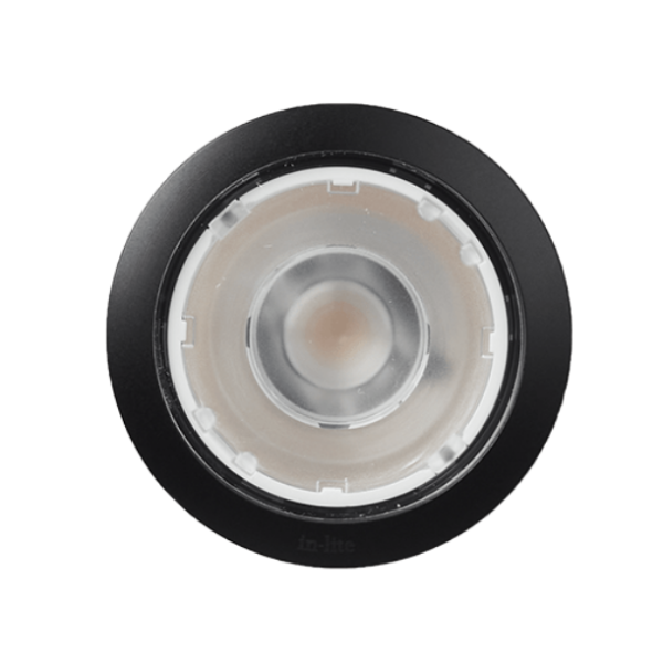 In-lite BIG FLUX NARROW – smalle grondspot voor hoge slanke elementen, in drie ringkleuren