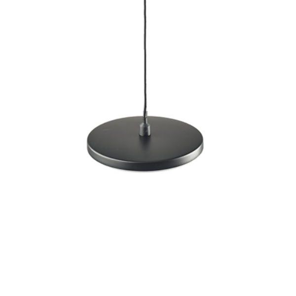 In-lite DISC PENDANT – zwarte buitenhanglamp Ø 200 mm