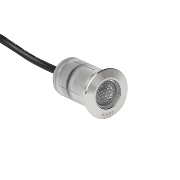 In-lite HYVE 22 – mini-grondspot met subtiel honingraatpatroon, in drie ringkleuren