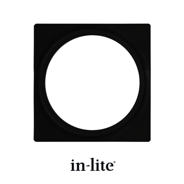 In-lite PLATE 1 – vierkante afdekplaat voor 60 mm grondspots