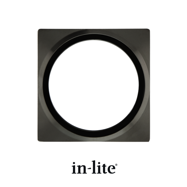 In-lite PLATE 75 – vierkante afdekplaat voor 60 mm grondspots
